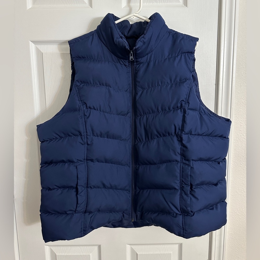 Women’s Plus Size Insulated Vest - Navy